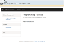 Tablet Screenshot of needfulsoftware.com